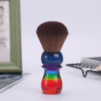 Yaqi 26mm Rainbow brązowe syntetyczne włosy pędzle do golenia 4
